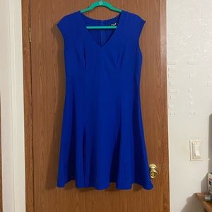 Sequin Heart Blue A-line Dress